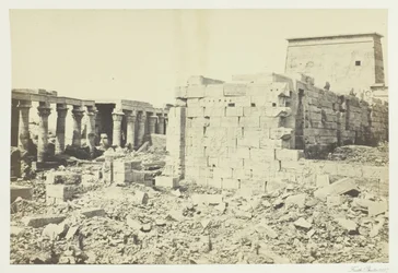 Näkymä Philæn saarelle, 1857.