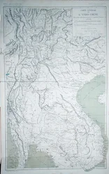 Indokiinan kartta "Atlas du Voyage d