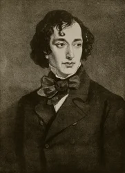 Benjamin Disraelin muotokuva, kuvitus teoksesta "Hutchinson