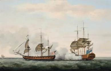 East India Companyn laiva Bridgewater puolusti onnistuneesti lastiaan amerikkalaisen yksityismiehen Hampdenin hyökkäykseltä matkalla St. Helenasta Englantiin 8. maaliskuuta 1779