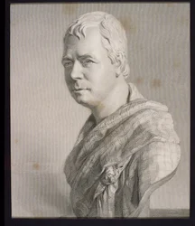 Sir Walter Scott (1771-1832) "Gallery of Prints" -julkaisusta, julkaistu vuonna 1833 (kaiverrus)