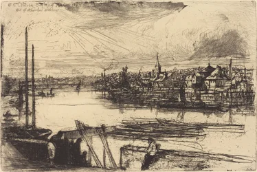 aVanha Chelsea, ulkona Whistlerin ikkunasta (Battersea Reach)
