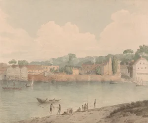 Vauxhallin portaat Millbankista nähtynä, 5. heinäkuuta 1797