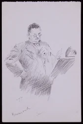 Aubrey Hammondin muotokuva, n. 1934 (kynä paperille)