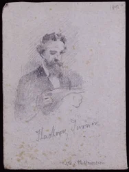 H. Thackeray Turnerin muotokuva, n. 1900 (kynä paperille)