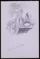 Martin Hardien muotokuva, n. 1931 (kynä paperille)