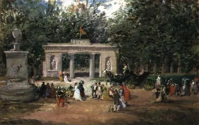 Madridin kasvitieteellisen puutarhan portti Prado-museosta