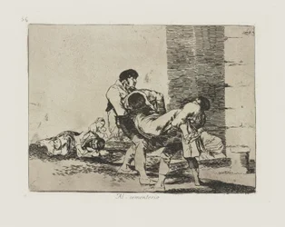 Hautausmaalle. (Hautausmaalle.), pl. 56 sarjasta The Disasters of War
