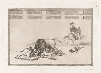 Echan perros al toro (They Loose Dogs on the Bull), levy 25 La tauromaquiasta
