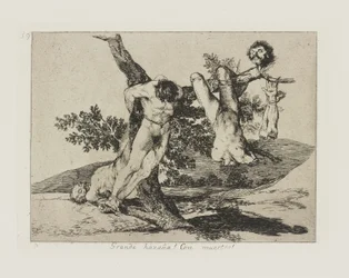 Hieno suoritus?a! Kuolleiden kanssa! (Sankarillinen saavutus! Kuolleiden ihmisten kanssa!), pl. 39 sarjasta The Disasters of War