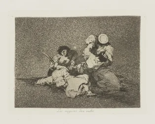 Naiset antavat arvoa. (Naiset antavat rohkeutta.), pl. 4 sarjasta The Disasters of War