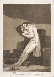 Levy 10 Los Caprichosista: Rakkaus ja kuolema Rakkaus ja kuolema, 1799.