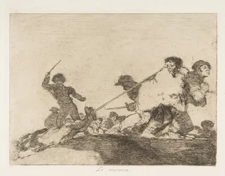 Levy 29 julkaisusta The Disasters of War Los Desastres de la Guerra:: Hän ..., 1810, julkaistu 1863.