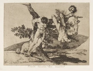 Levy 39 teoksesta "The Disasters of War" Los Desastres de La Guerra: "An he..., 1810, julkaistu 1863.