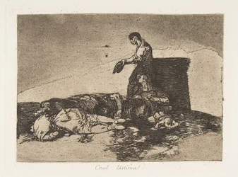 Levy 48 teoksesta "The Disasters of War" The Disasters of War: "Cr...", 1811-12, julkaistu 1863.