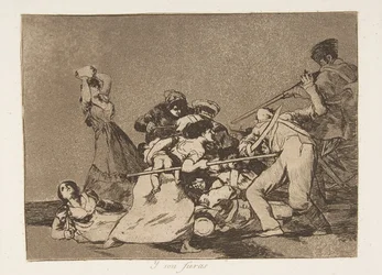 Levy 5 teoksesta "The Disasters of War" Los Desastres de la Guerra: "And t..., 1810, julkaistu 1863.