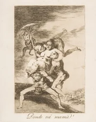 Kilpi 65 Los Caprichosista: Minne äiti menee Donde vá mamá, 1799.