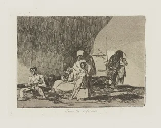 Terve ja sairas. (Terveet ja sairaat.), pl. 57 sarjasta The Disasters of War