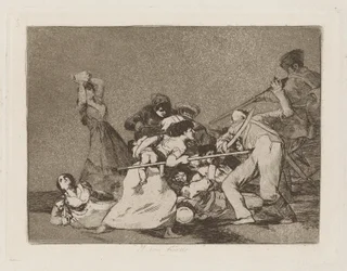 Y son fieras (And They Are Like Wild Beasts), pl. 5 sarjasta Los desastres de la guerra (Sodan katastrofit)