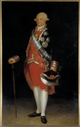 Espanjan kuninkaan Kaarle IV:n muotokuva (öljy kankaalle)