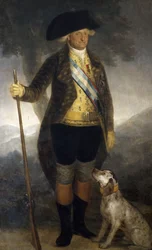 Muotokuva Espanjan kuningas Kaarle IV:stä (1749-1819), 1700-luvun loppu, Francisco Goya, öljy kankaalle, 209x126 cm