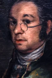 Omakuva silmälasien kanssa, noin 1800 (öljy kankaalle)