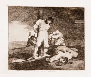 The Disasters of War: Toivoa ei ole (etsaus valmistelevasta piirustuksesta