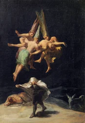 Vol de Sorcieres - Noidat lennossa, Francisco de Goya (1746-1828)