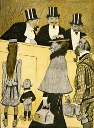 Kadonnut englantilainen perhe kysyi ohjeita Oopperassa, 1903
