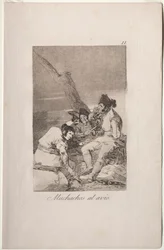 Caprichos: Lads valmistautuu.
