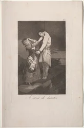 Caprichos: Hampaiden metsästys.