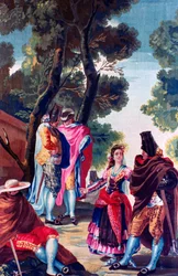 Miehet kasvot piilossa, c1760-1820