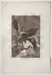 Ochenta Caprichos: Tale-Bearers-Blasts of Wind, 1793-1798.