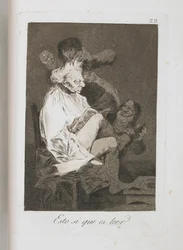 Lautanen teoksesta Los Caprichos, 1797-1798