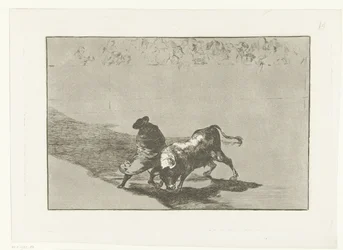 Stierenvechter in een sorra El distríssim estudiant de Falces, emboçat burla al toro amb els seus fallits Stierenvechten (sèries title) La Tauromàquia (sèries title)finnish