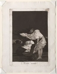 Caprichot: Huono yö, 1799.