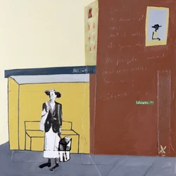 Lafayette Ave, 2001 (sekatekniikka kankaalle)