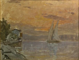 La Grande-Riven edessä oleva haukku