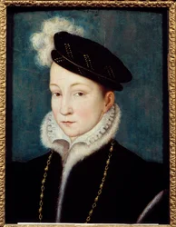 Muotokuva Francois II:sta (1544-1560) Ranskan kuninkaasta François Clouet
