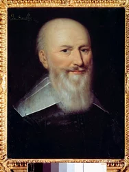 Maximilian de Bethunen (1560-1641) muotokuva, Baron de Rosny, Sullyn herttua Anonymous maalaus (luultavasti Francois Quesnel