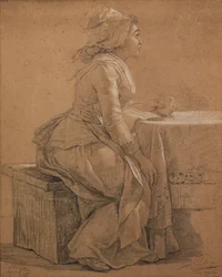 Taidemaalari Mademoiselle Marie Gabrielle Capetin muotokuva
