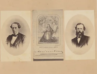 [Paroni von Magnus, Meksikon keisari Maximilianin nimikirjoitus, tohtori Bosch], 1867.