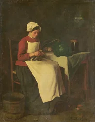 Nuori kotiäiti (öljy kankaalle)