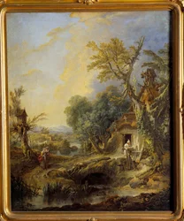 Francois Boucherin (1703-1770) veli Lucen maalaus 1742 Moskova, Pushkin-museo