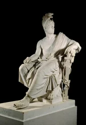 Lazare Louis Hochen (1768-1797), vallankumouksen ranskalaisen kenraalin muotokuva. Veistos Francois Dominique Aime Milhomme (1758-1823) Sun. 1,90 m Versailles, linnamuseo