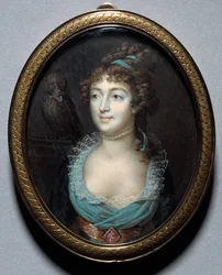 Mademoiselle Marie-Anne Adelaide Le Normandin muotokuva, n. 1793.