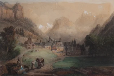 La Grande Chartreuse 1869 (akvarelli paperille)