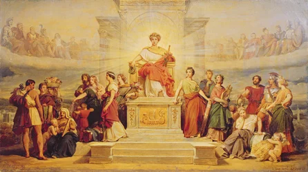 Pariisin kaupungin allegoria, tutkielma Hôtel de Villen koristelua varten, 1842
