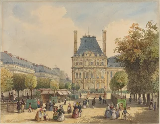 Rue de Rivoli ja Pavillon Marsan