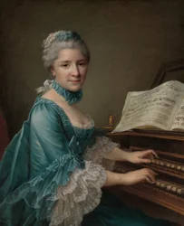 Naisen muotokuva, jonka sanotaan olevan rouva Charles Simon Favart..., 1757.